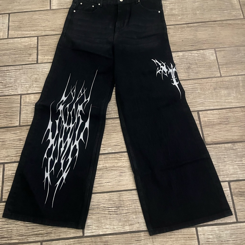 Drift Black Jeans with Red Label